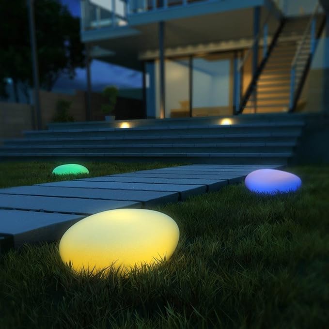 Nastrojowa Lampa Ogrodowa Bezprzewodowa - LumaStone-Średni (ładowanie USB)-Trend Polska