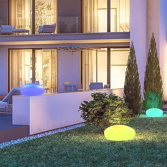 Nastrojowa Lampa Ogrodowa Bezprzewodowa - LumaStone-Średni (ładowanie USB)-Trend Polska