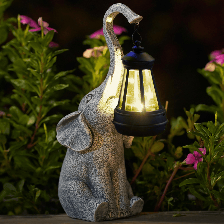 Nastrojowa lampa słoneczna do ogrodu - Elephant Glow-Trend Polska