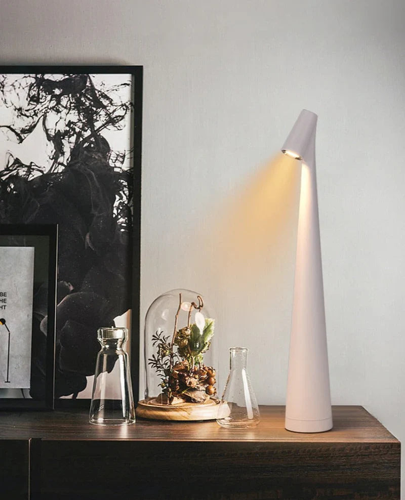 Nastrojowa Lampa Stołowa Bezprzewodowa - LunaLite-Czarny-35 cm-Trend Polska