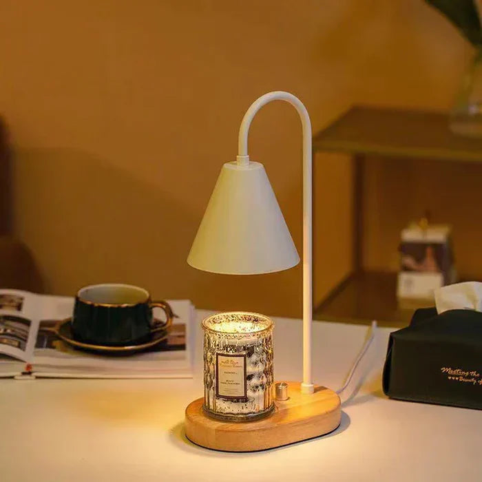 Nastrojowy podgrzewacz świec na magiczne wieczory - LumiFlare-Biały-Trend Polska
