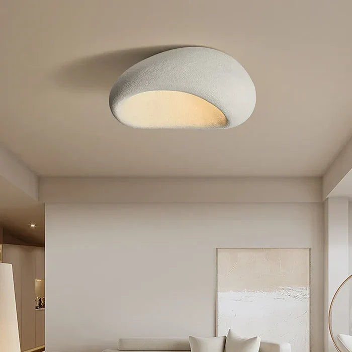Naturalna lampa sufitowa Wabi Sabi - SereneAura-Biały-3 wymienne światła-3 wymienne światła-Trend Polska