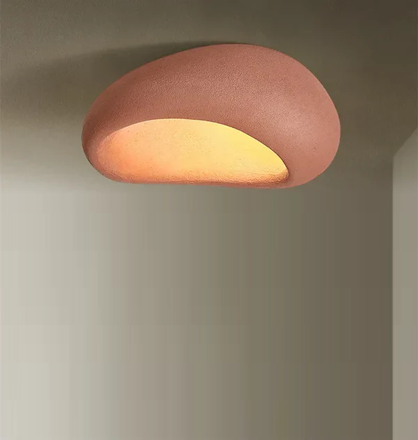 Naturalna lampa sufitowa Wabi Sabi - SereneAura