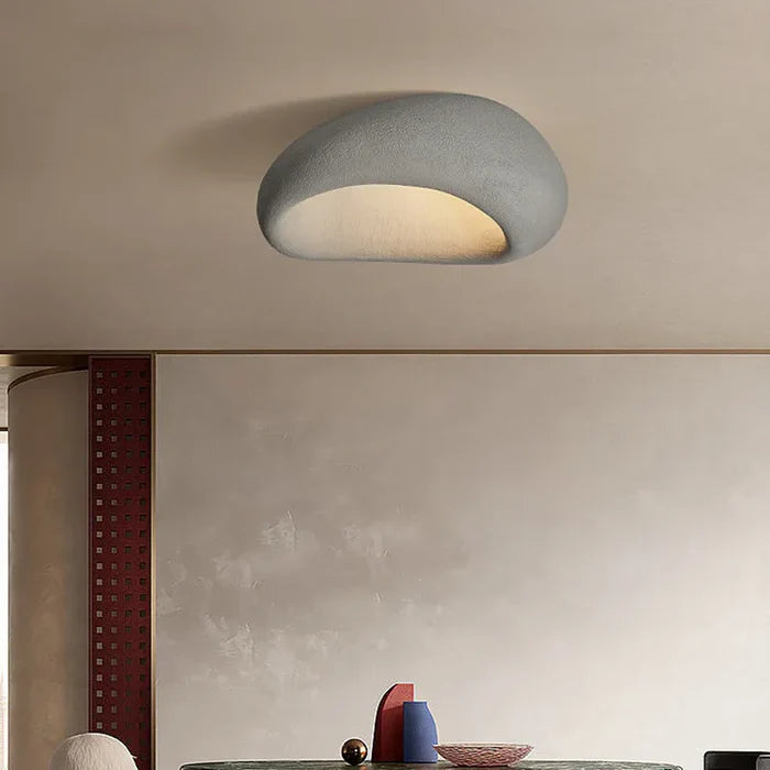 Naturalna lampa sufitowa Wabi Sabi - SereneAura-Biały-3 wymienne światła-3 wymienne światła-Trend Polska