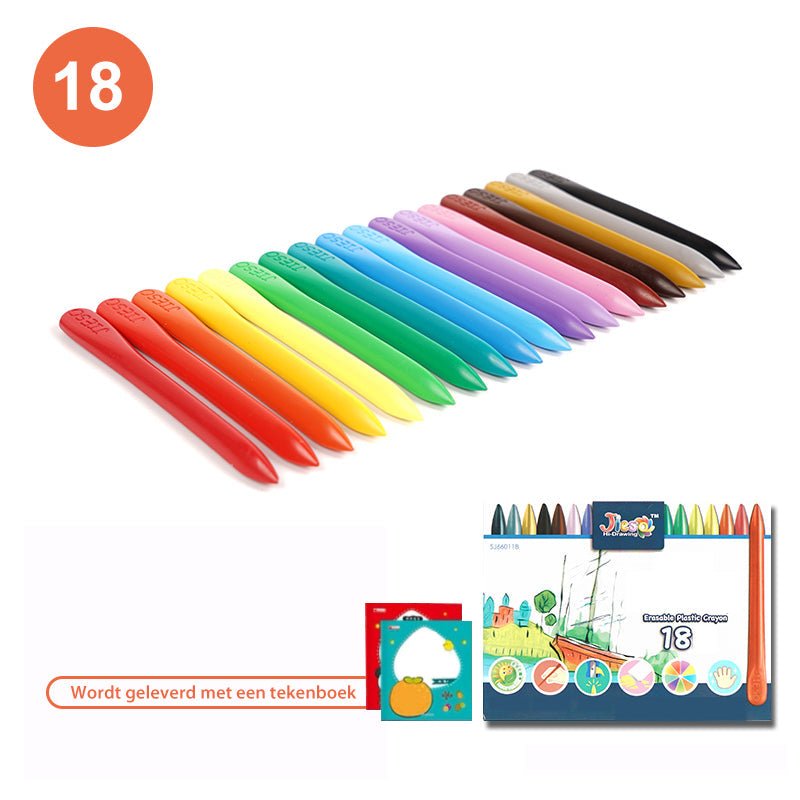 Naturalne Kolorowe Kredki - EcoCrayons-18 kolorów-Trend Polska