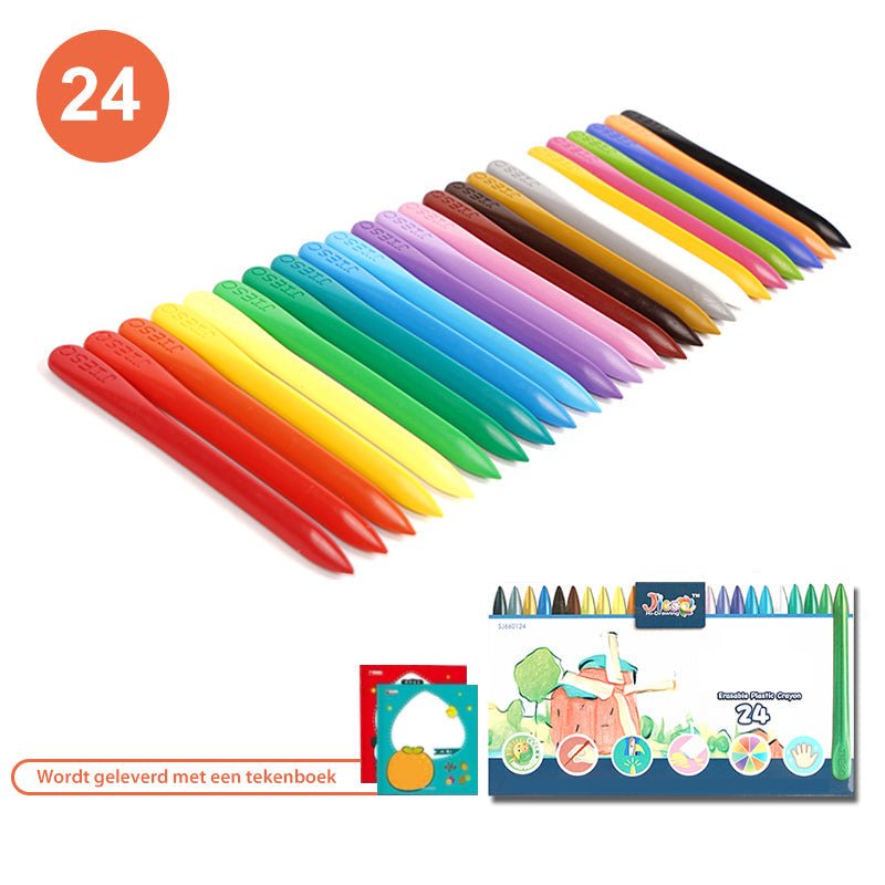 Naturalne Kolorowe Kredki - EcoCrayons-24 kolory-Trend Polska