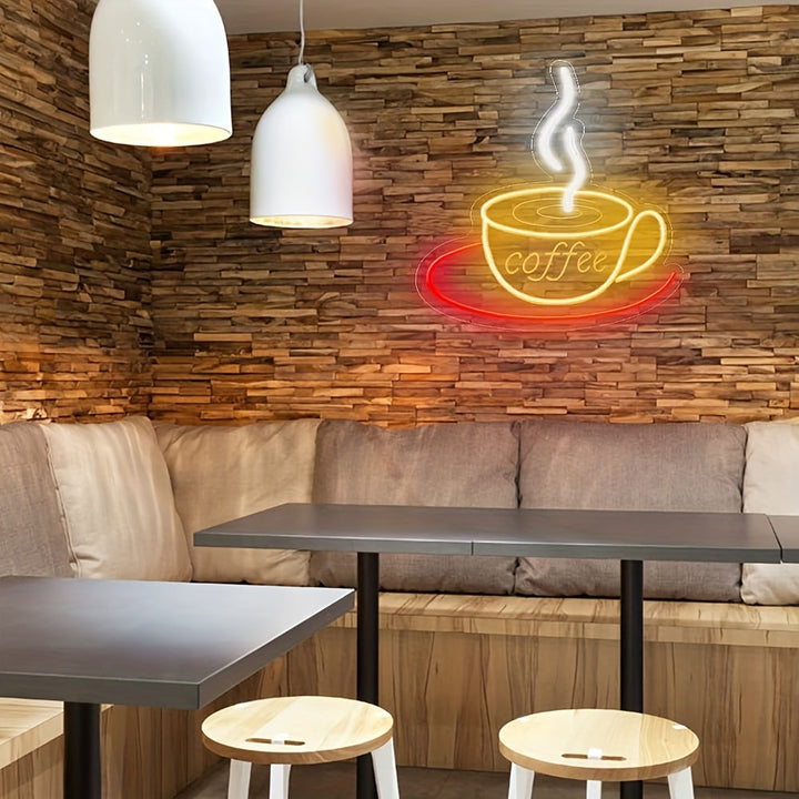 Neonowa lampa kawowa do dekoracji ścian - Nina-Trend Polska