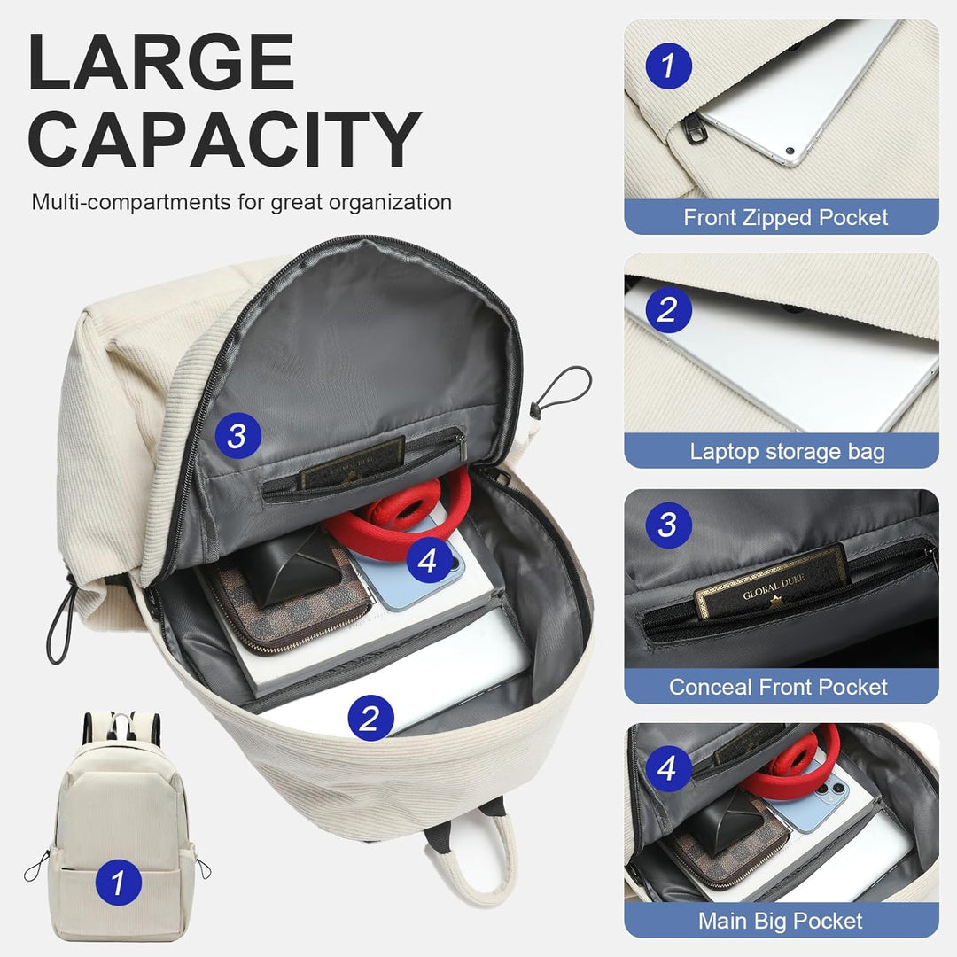 Lekki plecak na laptopa odporny na wodę z wieloma kieszeniami – seria TravelPro 15,6”