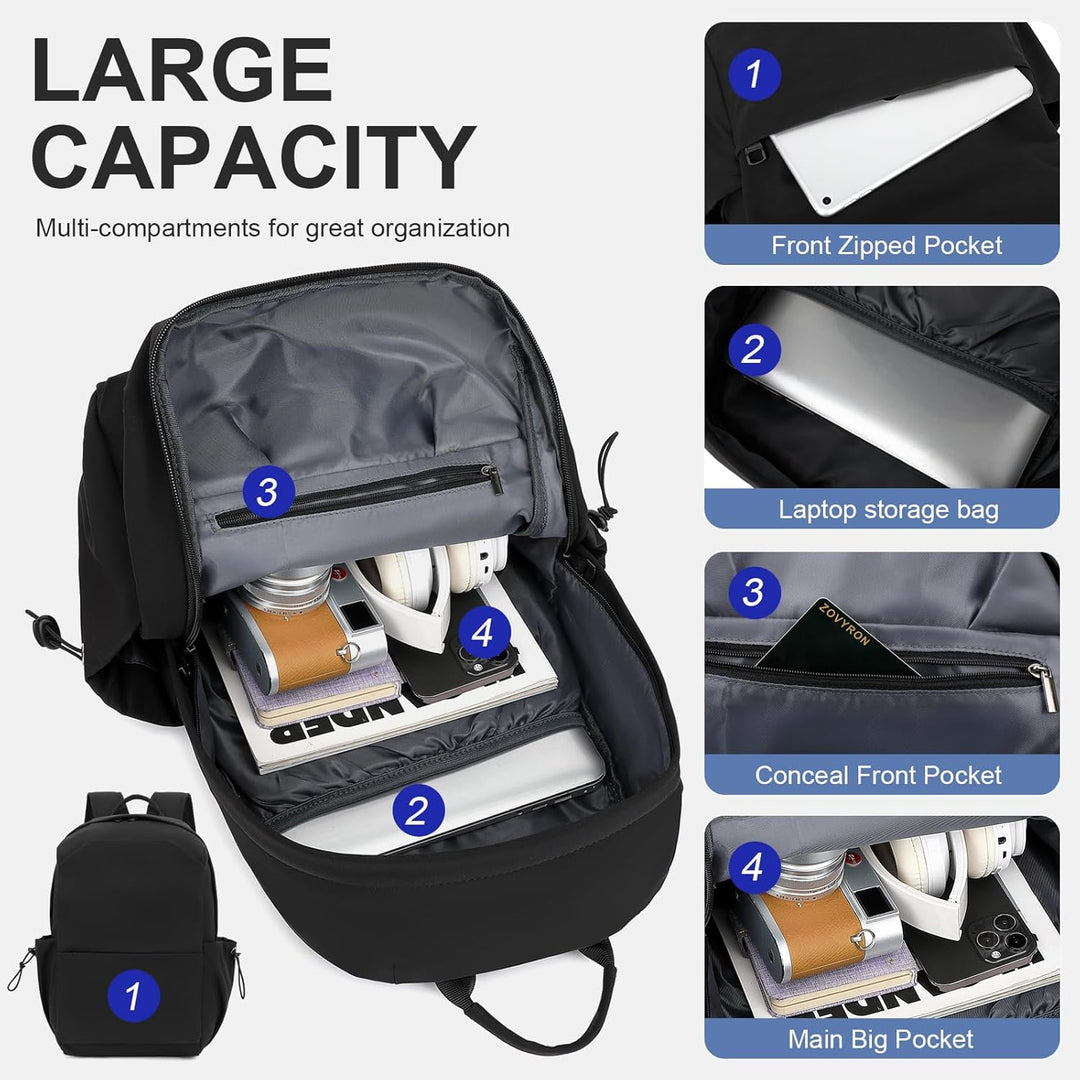 Lekki plecak na laptopa odporny na wodę z wieloma kieszeniami – seria TravelPro 15,6”
