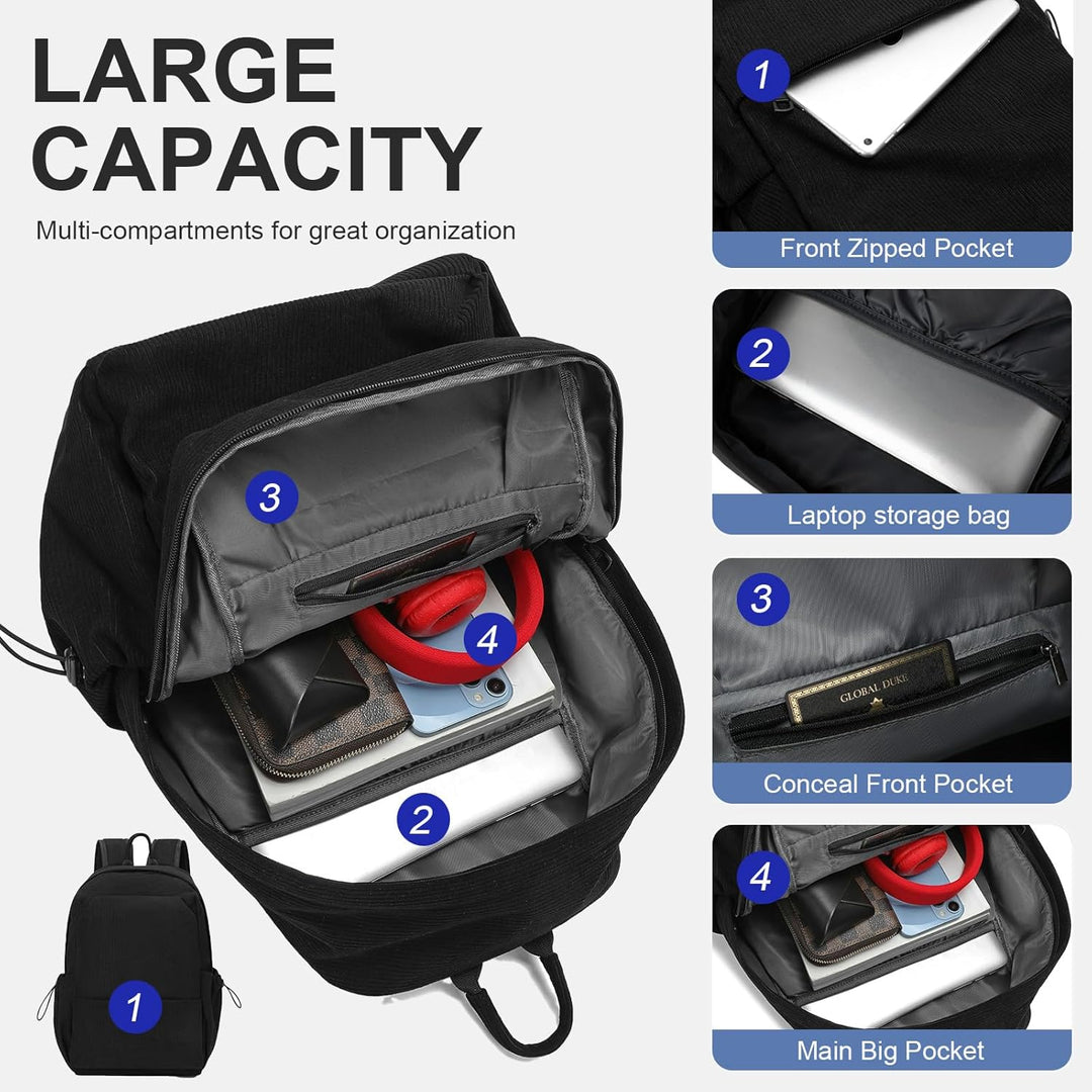 Lekki plecak na laptopa odporny na wodę z wieloma kieszeniami – seria TravelPro 15,6”