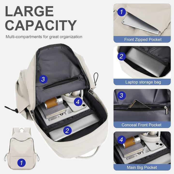 Lekki plecak na laptopa odporny na wodę z wieloma kieszeniami – seria TravelPro 15,6”