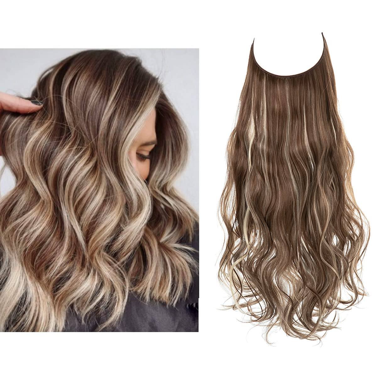 Niewidoczne przedłużenia włosów - Veloura-Brązowy plażowy blond-35 CM-Trend Polska