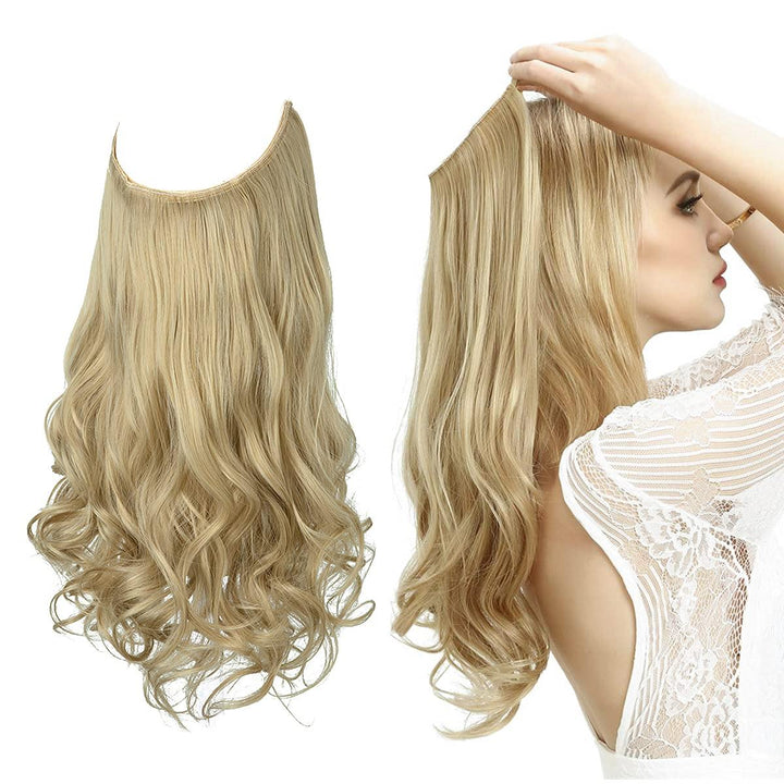 Niewidoczne przedłużenia włosów - Veloura-Naturalny blond-35 CM-Trend Polska