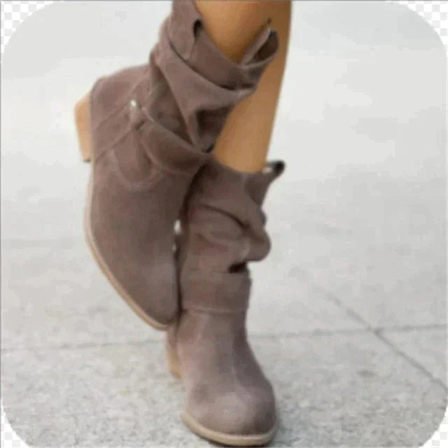 Niskie zimowe buty - Freya-Ciemnoszary-34-Trend Polska