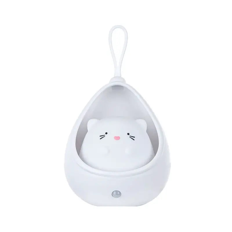 Nocna Lampa Zwierzęca - PurrLight-Biały-Kotek-Trend Polska
