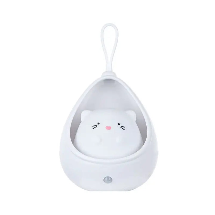 Nocna Lampa Zwierzęca - PurrLight-Biały-Kotek-Trend Polska