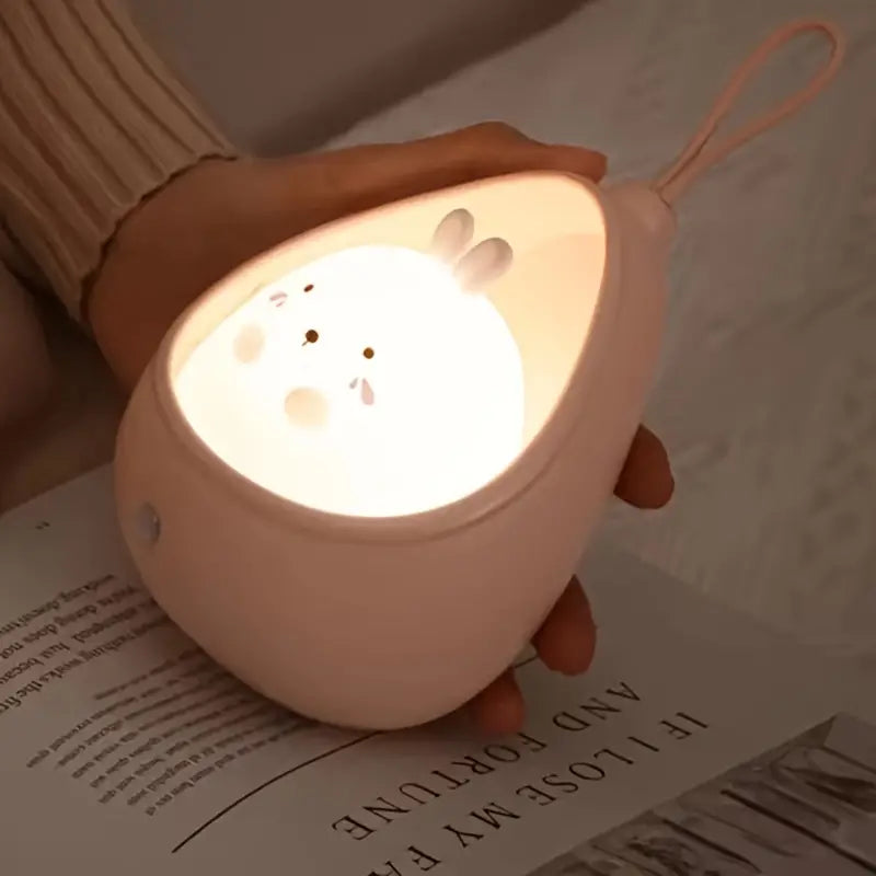 Nocna Lampa Zwierzęca - PurrLight-Różowy-Kotek-Trend Polska