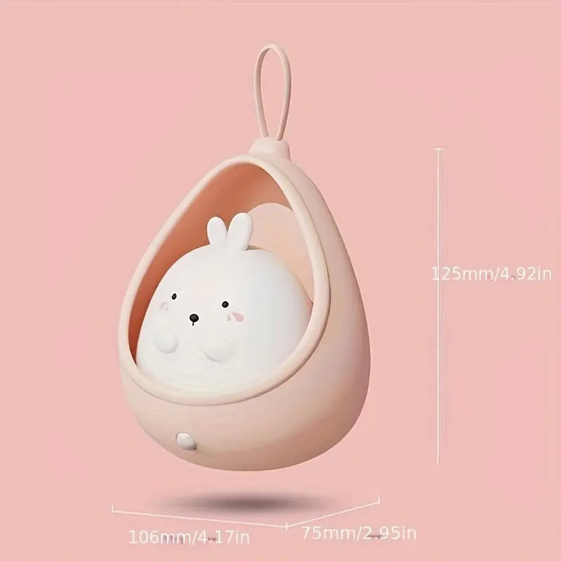 Nocna Lampa Zwierzęca - PurrLight-Różowy-Kotek-Trend Polska