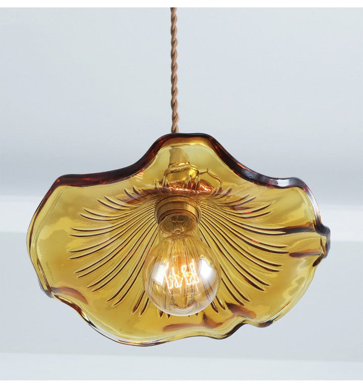 NORDIC DESIGN LED LAMPA WISZĄCA | KOLOROWE SZKŁO I MIEDŹ OŚWIETLENIE DO SYPIALNI, SALONU I BARU