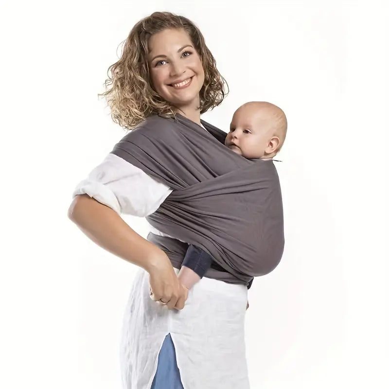 Noszenie w zaufaniu z Sulo – ergonomiczna chusta do noszenia dzieci-Jasnoszary-Trend Polska