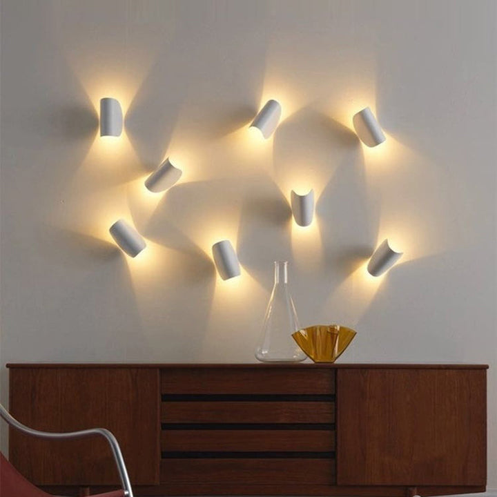 Nowoczesna kolorowa lampa ścienna - ColorVibe-Czerwony-Trend Polska