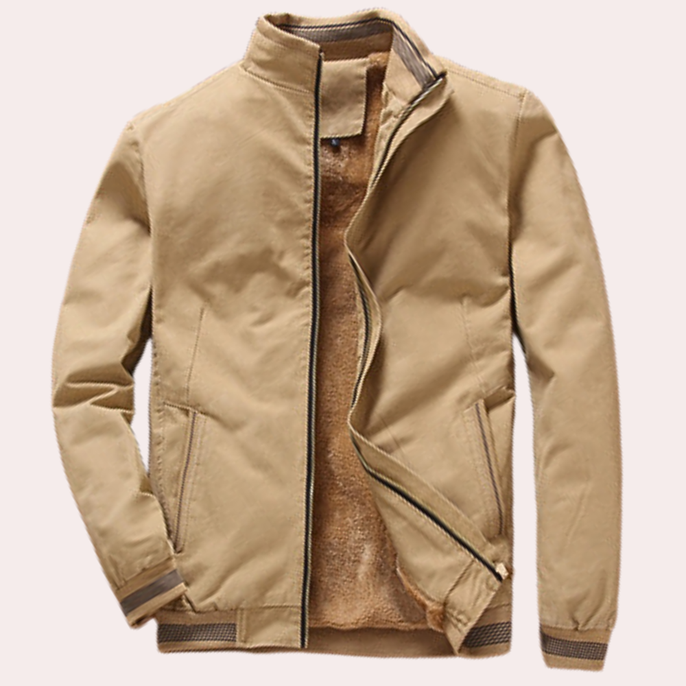 Nowoczesna kurtka zimowa męska - Arden-Khaki-S-Trend Polska