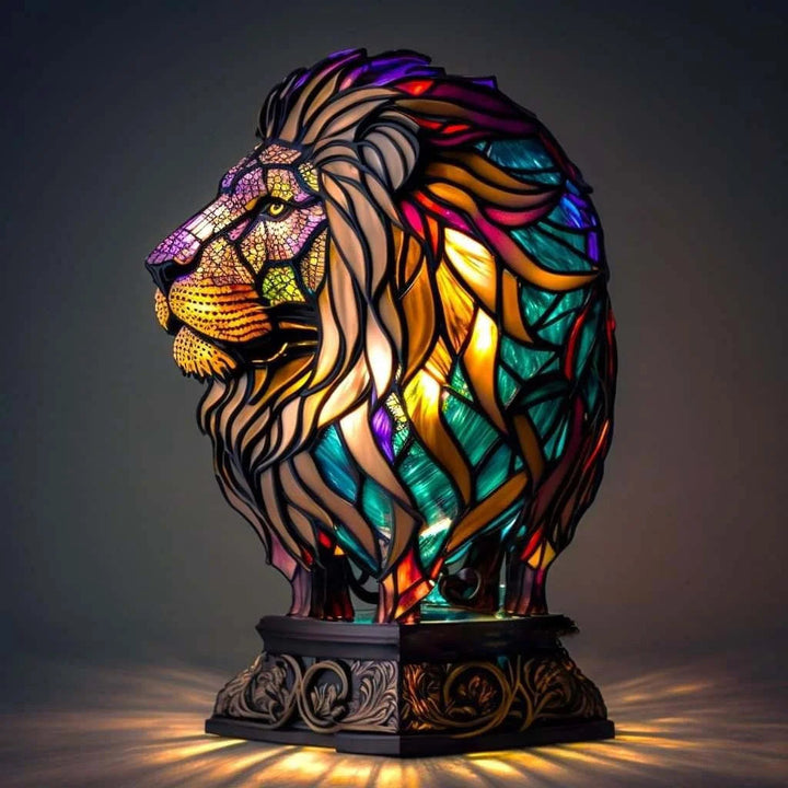 Nowoczesna Lampa Artystyczna - LumiAura-Lew.-15CM-Trend Polska