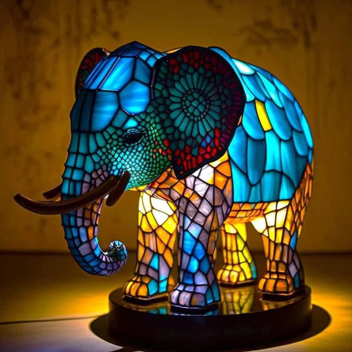 Nowoczesna Lampa Artystyczna - LumiAura-Słoń-15CM-Trend Polska