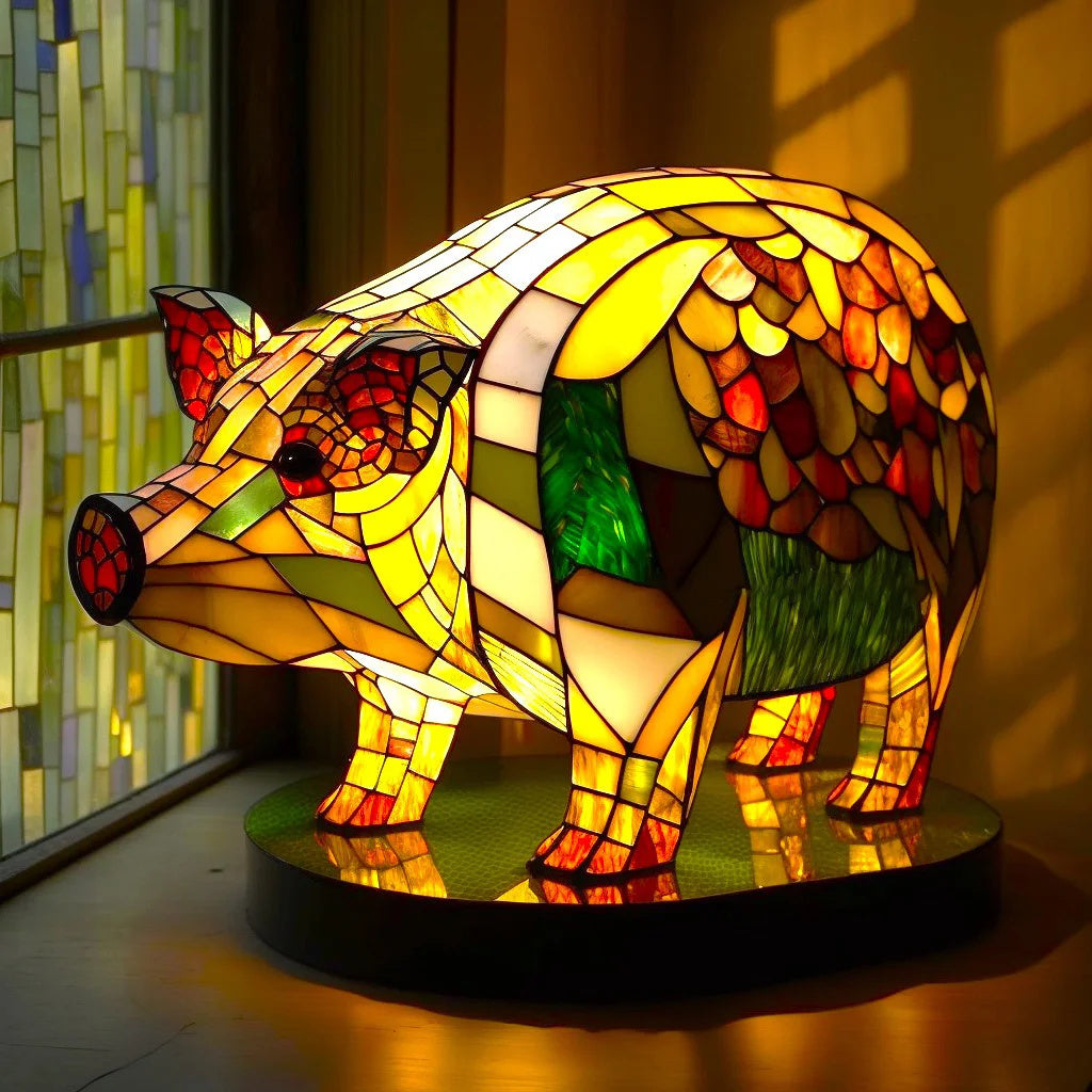 Nowoczesna Lampa Artystyczna - LumiAura-Wilk-15CM-Trend Polska