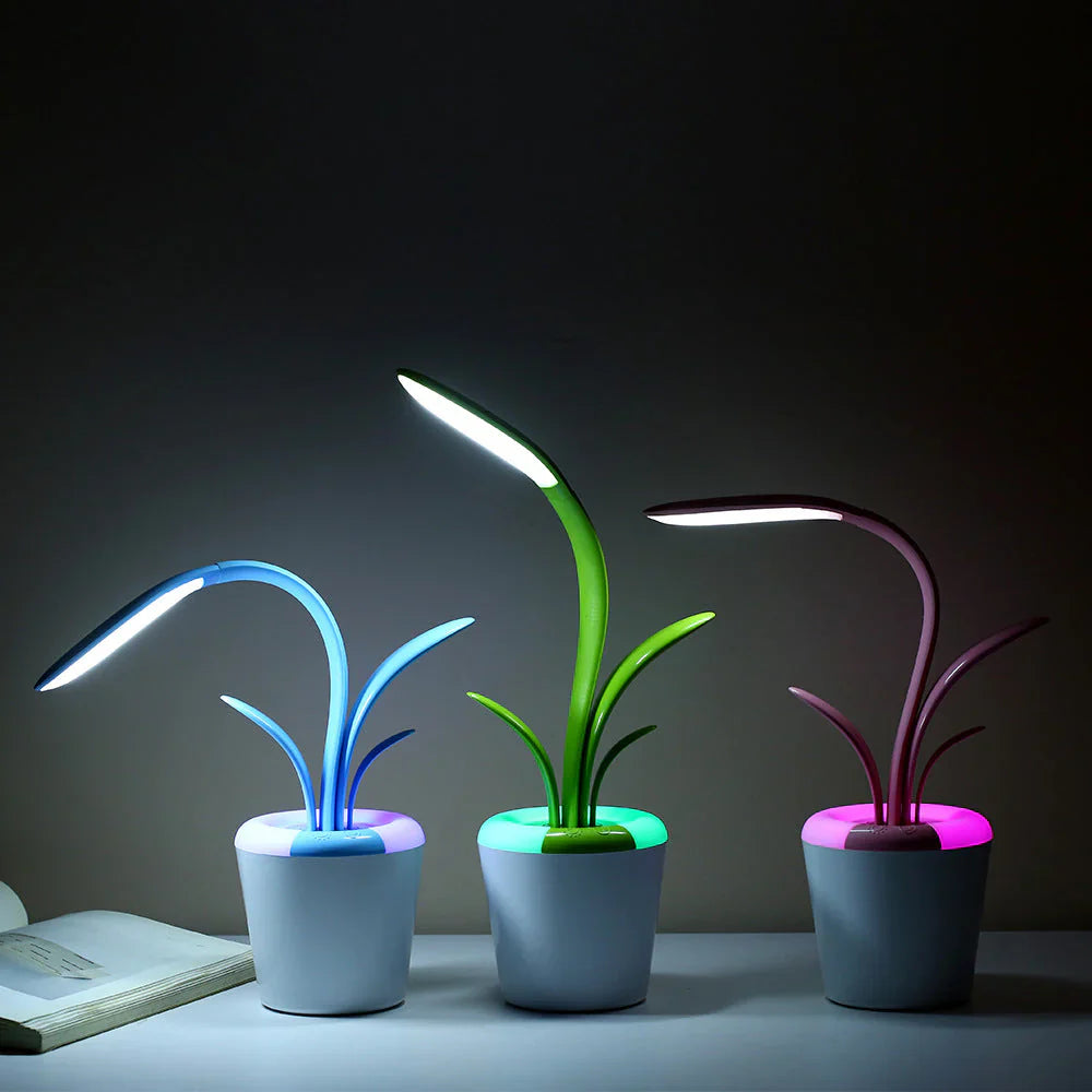 Nowoczesna Lampa Biurkowa - LuminaFlex-Niebieski-Trend Polska