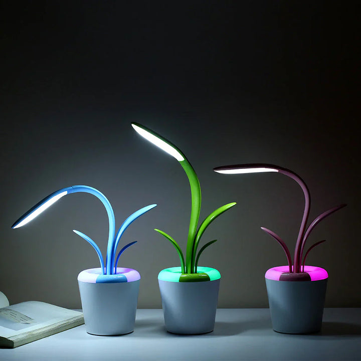 Nowoczesna Lampa Biurkowa - LuminaFlex-Niebieski-Trend Polska