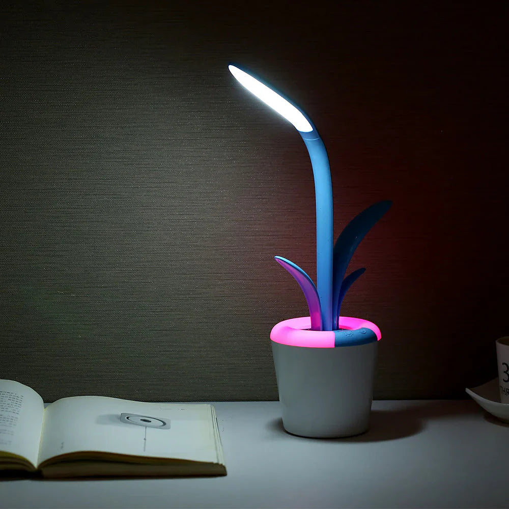 Nowoczesna Lampa Biurkowa - LuminaFlex-Niebieski-Trend Polska