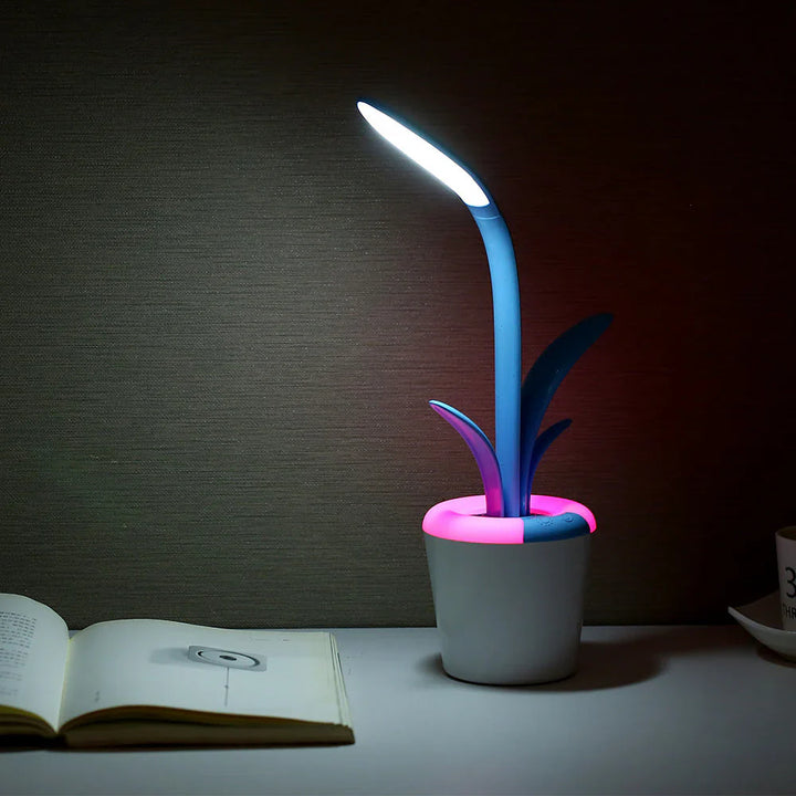 Nowoczesna Lampa Biurkowa - LuminaFlex-Niebieski-Trend Polska