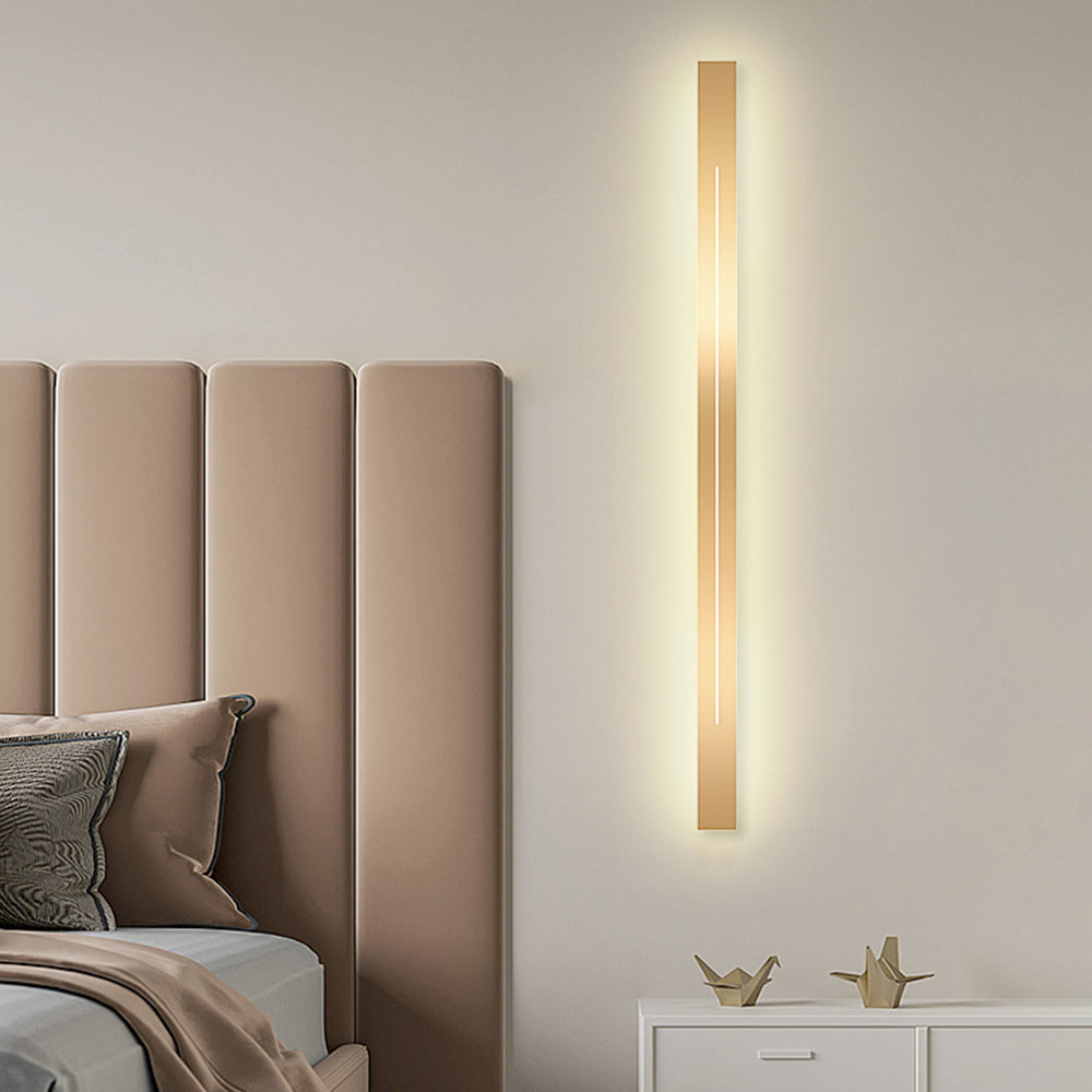 Nowoczesna lampa ścienna LED - LumièreGold-Czarny-L60CM-Ciepły dowcip-Trend Polska