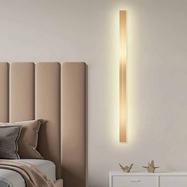 Nowoczesna lampa ścienna LED - LumièreGold-Czarny-L60CM-Ciepły dowcip-Trend Polska