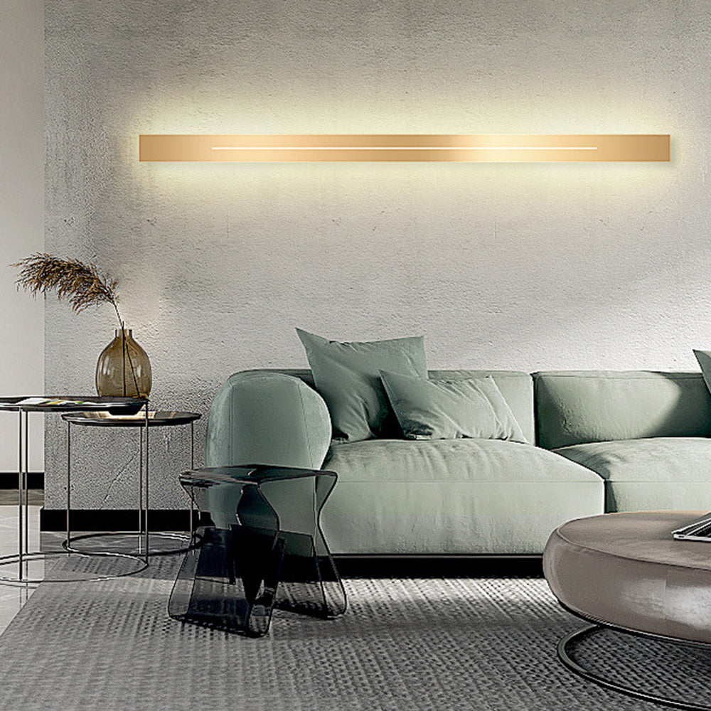 Nowoczesna lampa ścienna LED - LumièreGold-Czarny-L60CM-Ciepły dowcip-Trend Polska