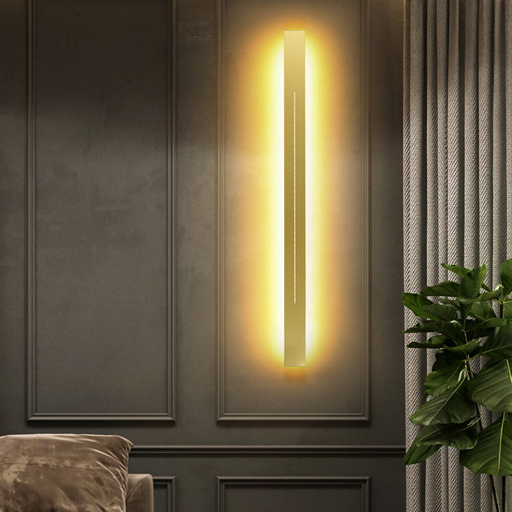 Nowoczesna lampa ścienna LED - LumièreGold-Czarny-L60CM-Ciepły dowcip-Trend Polska
