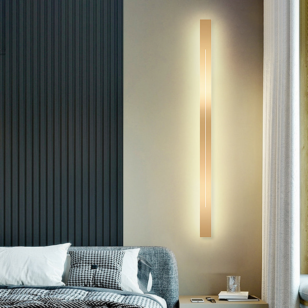 Nowoczesna lampa ścienna LED - LumièreGold-Czarny-L60CM-Ciepły dowcip-Trend Polska