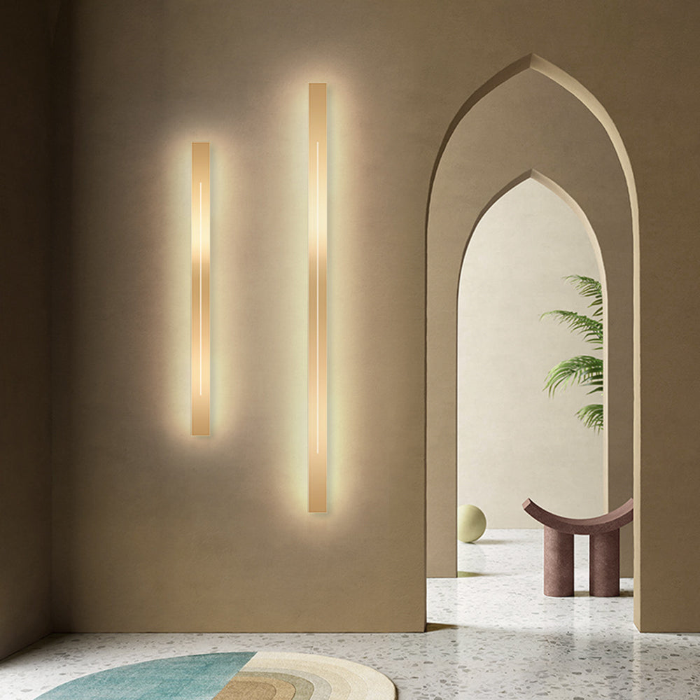 Nowoczesna lampa ścienna LED - LumièreGold-Złoto-L60CM-Ciepły dowcip-Trend Polska