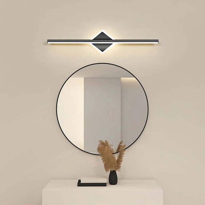 Nowoczesna lampa ścienna LED - OpalEdge-Kwadrat-czarny-40 cm-Trend Polska