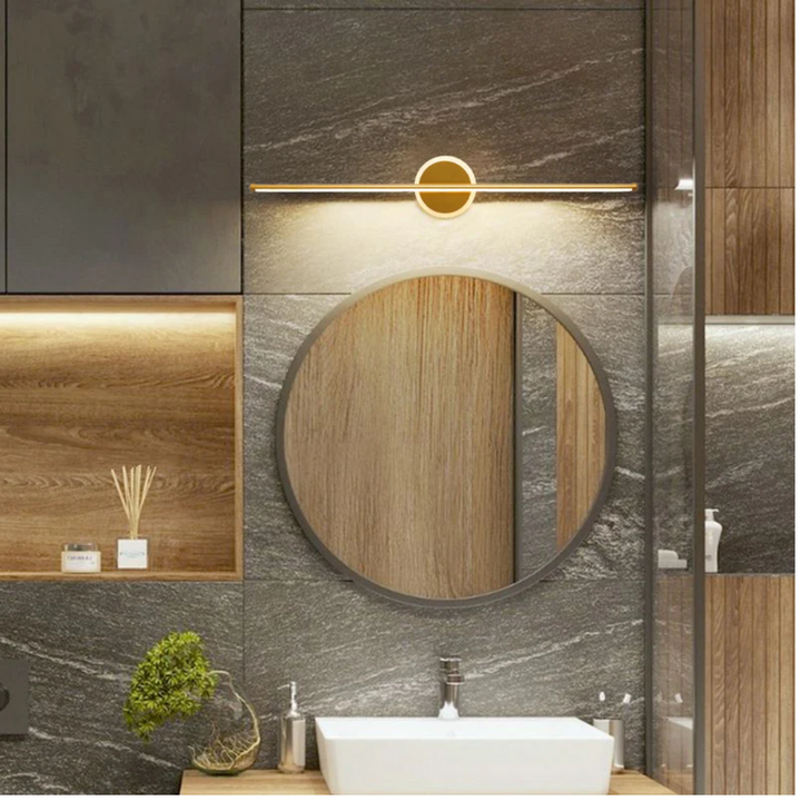 Nowoczesna lampa ścienna LED - OpalEdge-Okrągły-złoto-40 cm-Trend Polska