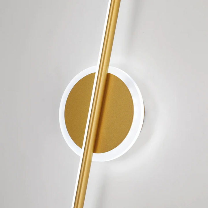 Nowoczesna lampa ścienna LED - OpalEdge-Okrągły-złoto-40 cm-Trend Polska