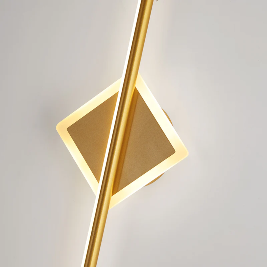 Nowoczesna lampa ścienna LED - OpalEdge-Okrągły-złoto-40 cm-Trend Polska