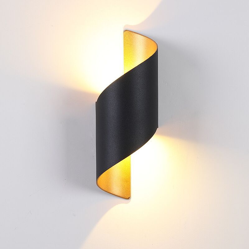 Nowoczesna lampa ścienna LED w kształcie spirali - TwistLight-Mały-Biały-Trend Polska