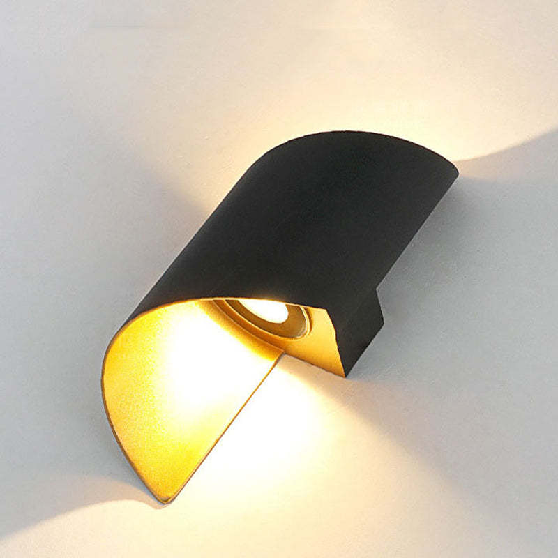 Nowoczesna lampa ścienna LED w kształcie spirali - TwistLight-Mały-Biały-Trend Polska