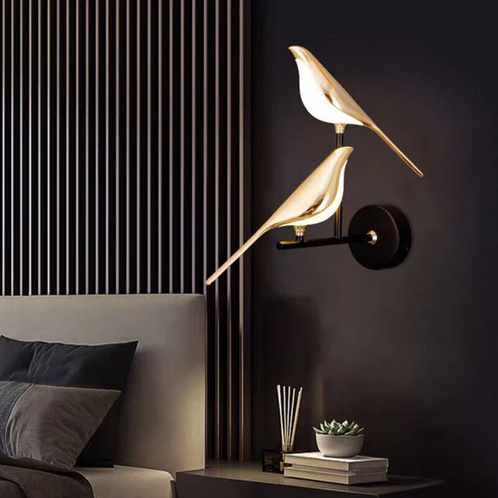 Nowoczesna lampa ścienna ptaków - AviaryGlow-1 Lampa ścienna ptak-Trend Polska