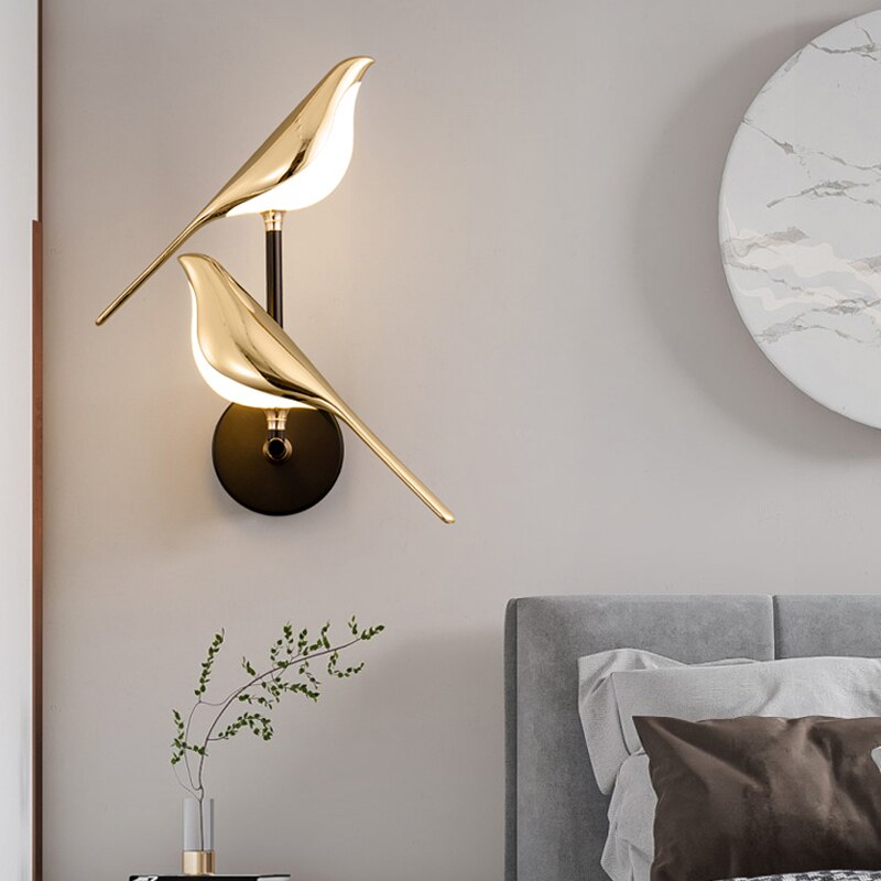 Nowoczesna lampa ścienna ptaków - AviaryGlow-1 Lampa ścienna ptak-Trend Polska