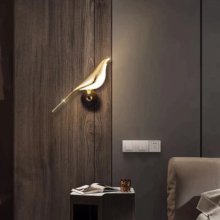 Nowoczesna lampa ścienna ptaków - AviaryGlow-1 Lampa ścienna ptak-Trend Polska