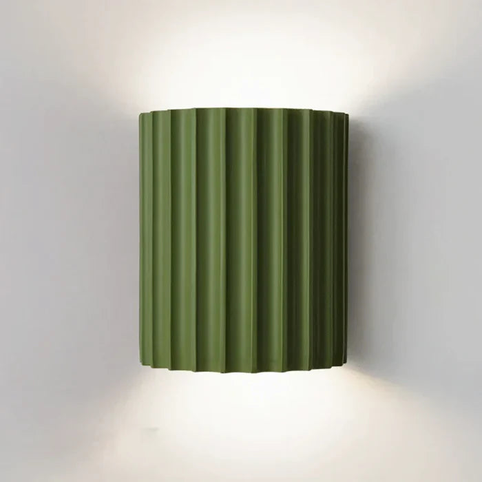 Nowoczesna lampa ścienna z żywicy - ArtisticWave-Biały-Ciepłe dowcipy-Trend Polska