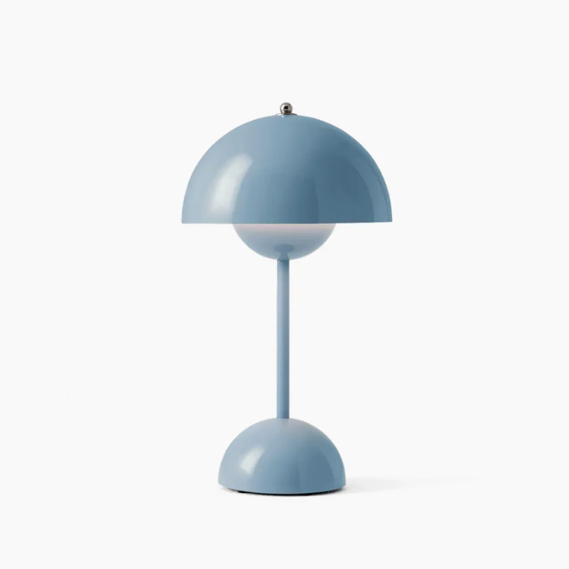Nowoczesna lampa stołowa dotykowa - LumiTouch-szary-Trend Polska